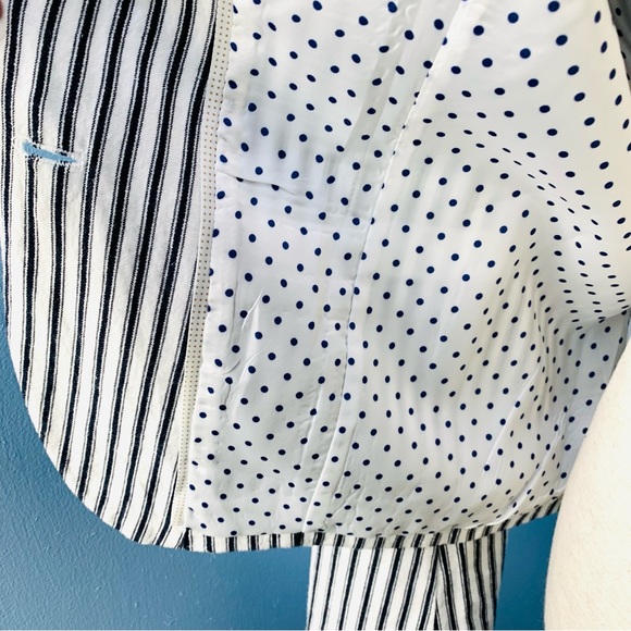 GAP Linen Blend Ticking Striped Blazer - Picture 11 of 12